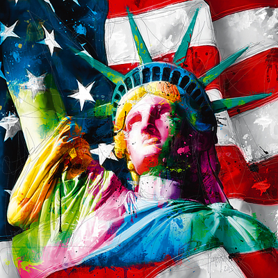 70cm x 70cm Liberty von Patrice Murciano