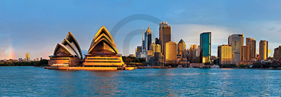 95cm x 33cm Sydney circular quay panorama    von Shutterstock