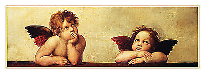 138cm x 50cm Cherubini von Raffael