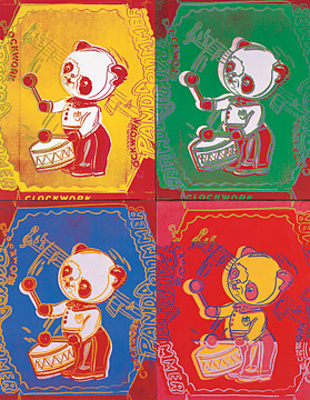 65cm x 84cm Four Pandas, 1983                von Andy Warhol