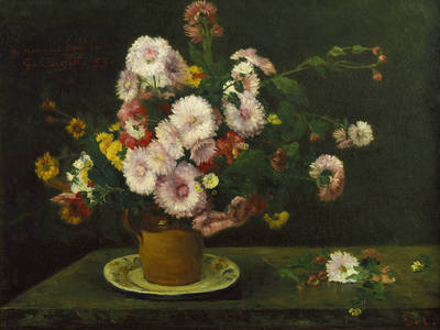 cm x cm Asternstrauß                     von Gustave Courbet
