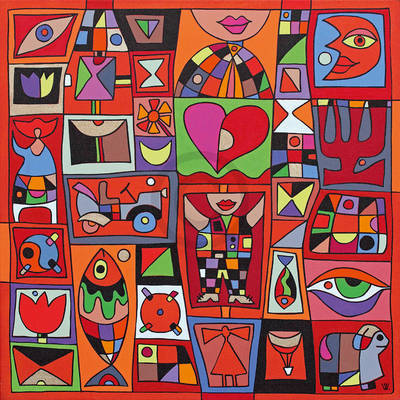 40cm x 40cm Birthday                         von Wlad Safronow