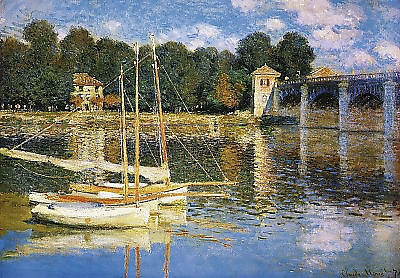 98cm x 68cm Le pont d'Argenteuil von Claude Monet