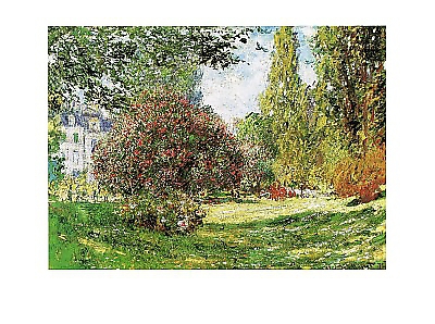 80cm x 60cm Il Parco Monceau von Claude Monet