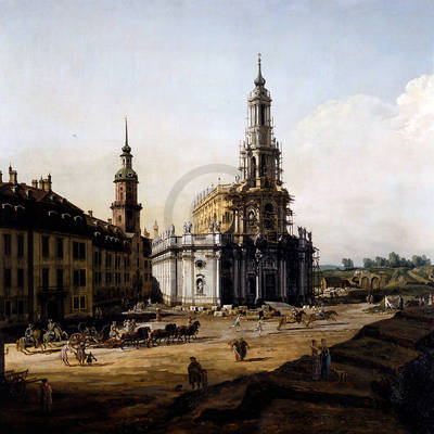 Array Dresden vom Elbufer von Canaletto