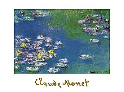 80cm x 60cm Ninfee, 1908 von Claude Monet