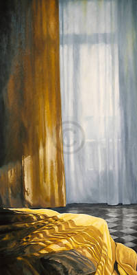 50cm x 100cm Interieur mit Sonne und Meer I   von Henning von Gierke