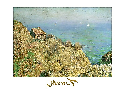 70cm x 50cm La casa dei doganieri von Claude Monet