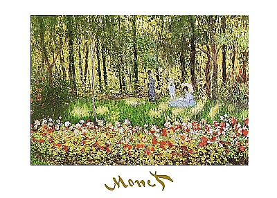 70cm x 50cm La famille d'artiste von Claude Monet