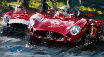 100cm x 55cm Nürburgring 1956                 von Klaus Wagger