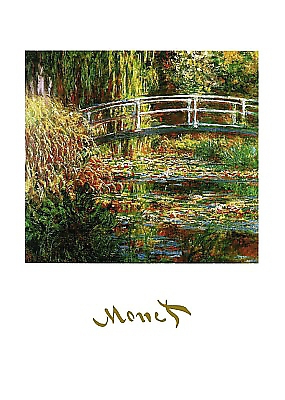 50cm x 70cm The Waterlily Pond von Claude Monet