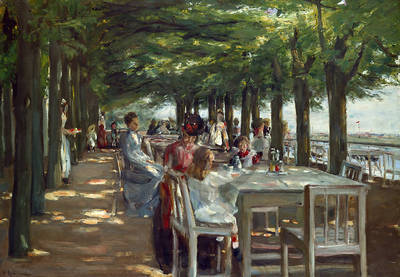 Array Terrasse des Restaurants Jacob   von Max Liebermann