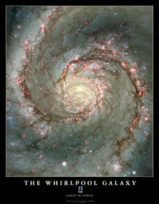 70cm x 90cm The Whirlpool Galaxy von Hubble-Nasa