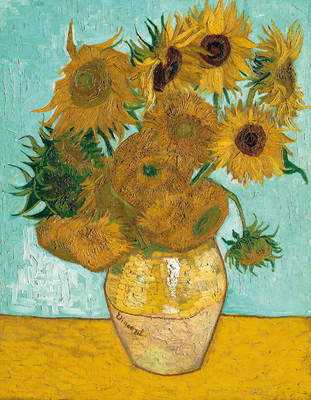 Array Vase mit Sonnenblumen            von Vincent Van Gogh