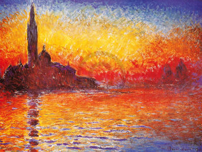 Array Venedig bei Sonnenuntergang      von Claude Monet