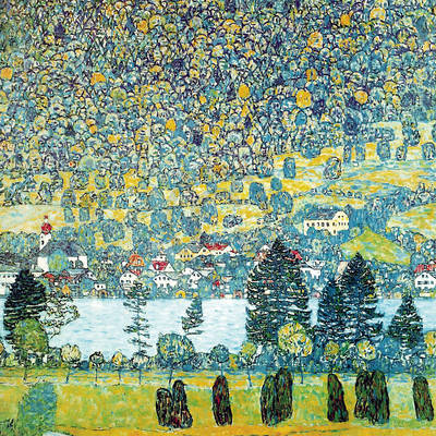 Array Waldabhang in Unterach am Atters von Gustav Klimt