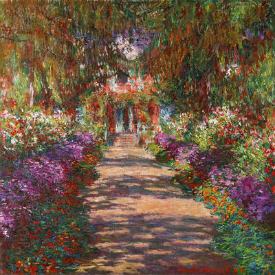 Array Weg in Monets Garten in Giverny  von Claude Monet