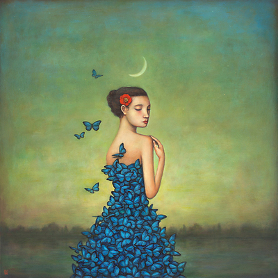 Array Metamorphosis in Blue von Duy Huynh