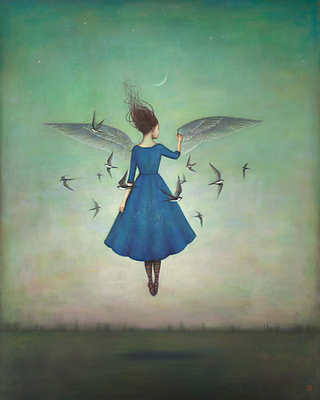 60cm x 75cm Swift Encounter von Duy Huynh