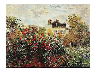 80cm x 60cm The Artist's Garden von Claude Monet