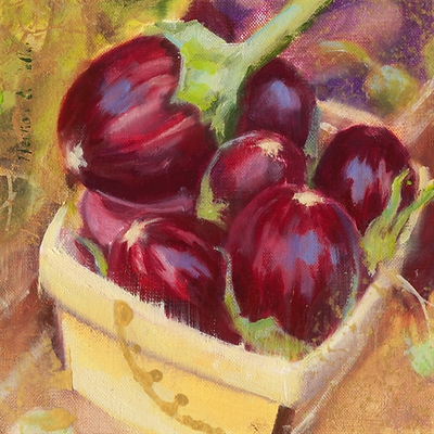 Array Aubergines I von Emmanuelle Mertian de Muller