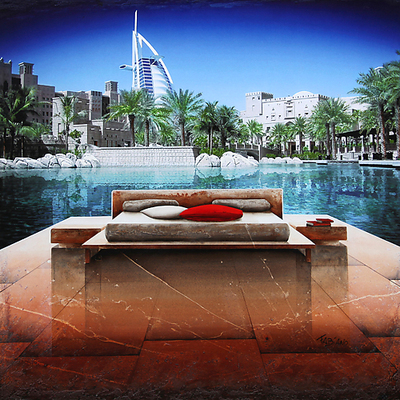 100cm x 100cm Beautiful View of DubaÃ¯ von MN.FF