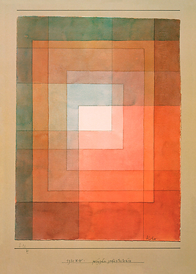 Array Polyphon gefasstes Weiss 1930 von Paul Klee