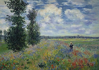 30cm x 21cm Les Coquelicots von Claude Monet