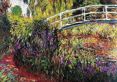 100cm x 70cm Le Pont Japonais von Claude Monet