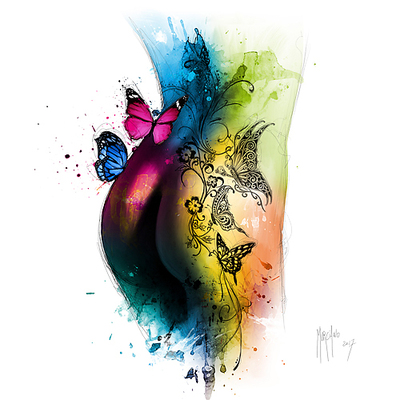 Array Butterfly Tattoo von Patrice Murciano