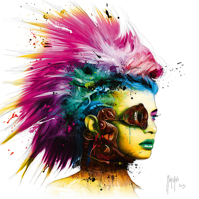 30cm x 30cm Cyber Punk 2 von Patrice Murciano