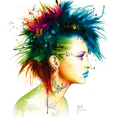 30cm x 30cm Fashion Punk von Patrice Murciano