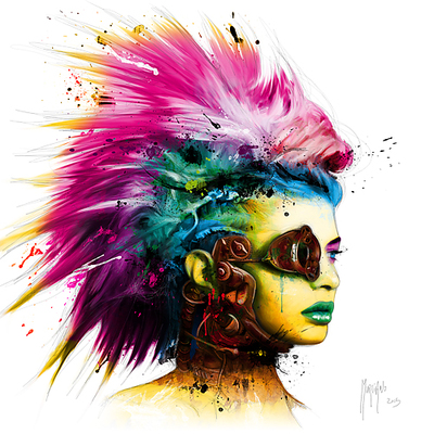 70cm x 70cm Cyber Punk 2 von Patrice Murciano