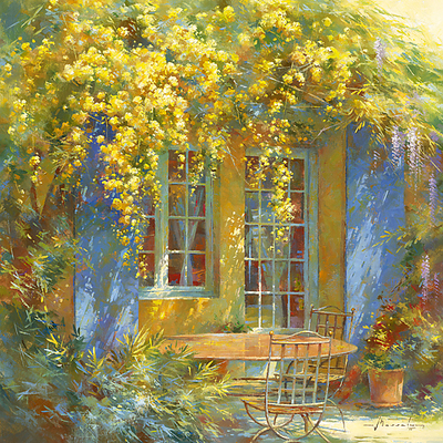 30cm x 30cm Palette printanière von Johan Messely