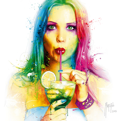 30cm x 30cm Salsa Caliente von Patrice Murciano