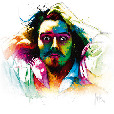 30cm x 30cm Le Déspéré Gustave Courbet von Patrice Murciano