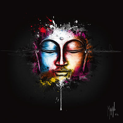 30cm x 30cm Zen Pop von Patrice Murciano