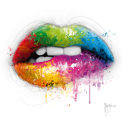 30cm x 30cm Lipstick von Patrice Murciano