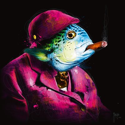 30cm x 30cm Oncle Sushi von Patrice Murciano