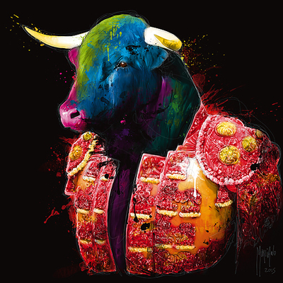 30cm x 30cm Toroador von Patrice Murciano