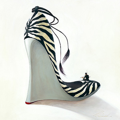 50cm x 50cm Highheels - Coolness von PANASENKO