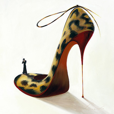 50cm x 50cm Highheels - Wild Passion von PANASENKO