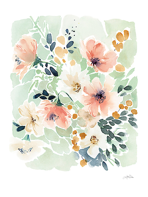 30cm x 40cm Spring Florals von Katrina Pete