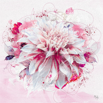 70cm x 70cm Flower Pop 2 von Moki