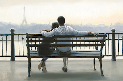 91.5cm x 61cm Parisian Afternoon von Myles Sullivan