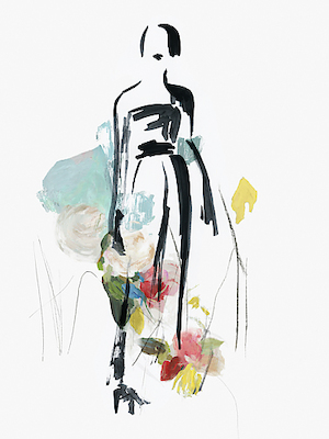 30cm x 40cm Fashion Flowers III von Aimee Wilson