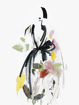 30cm x 40cm Fashion Flowers I von Aimee Wilson