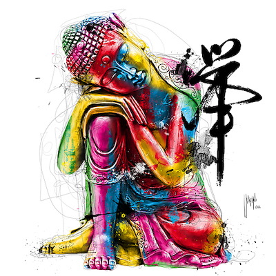 70cm x 70cm Buddha von Patrice Murciano