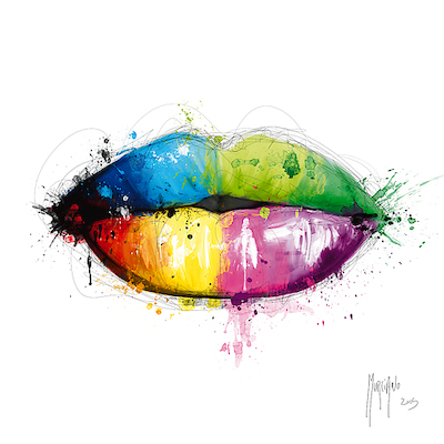 70cm x 70cm Candy Mouth von Patrice Murciano