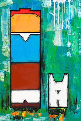 30cm x 40cm Boxy III von Robert Sgarra